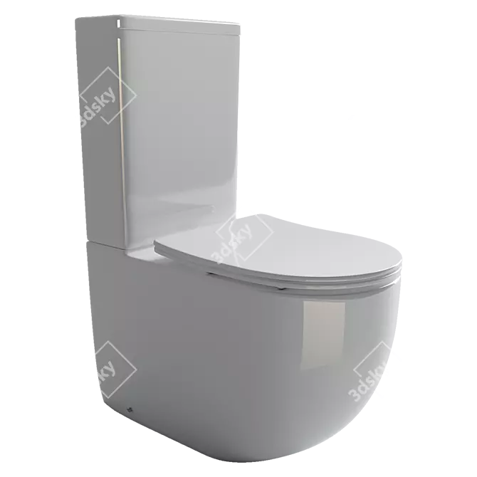 Metropol Barrel WC by Ceramica Nova - CN4001 3D model image 1