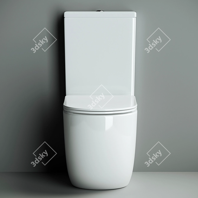 Metropol Barrel WC by Ceramica Nova - CN4001 3D model image 3