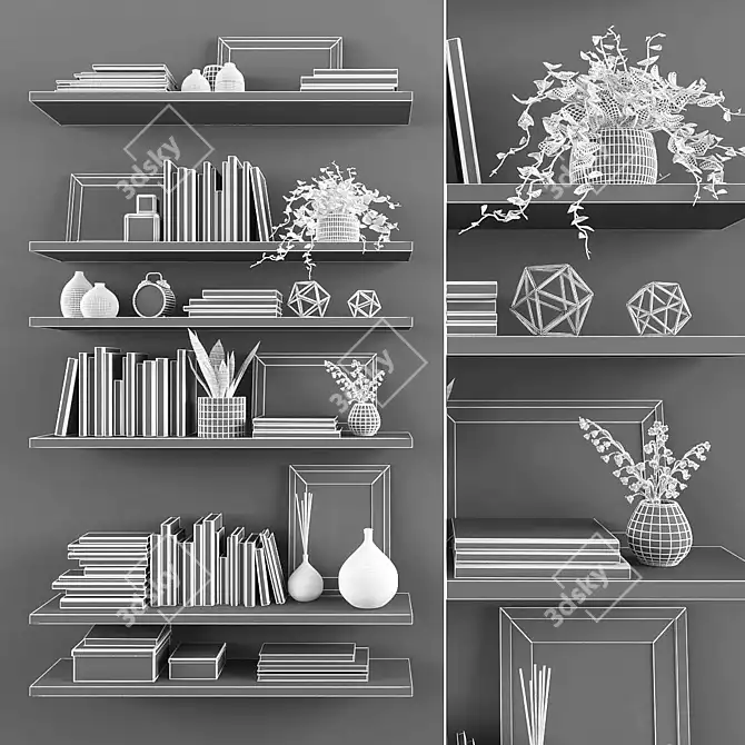 Elegant Decor Set 66 3D model image 2