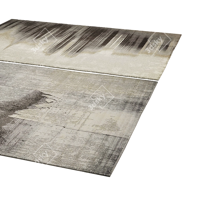 Polys: 3 888, Vets: 4 004 - Stylish Rug 3D model image 2