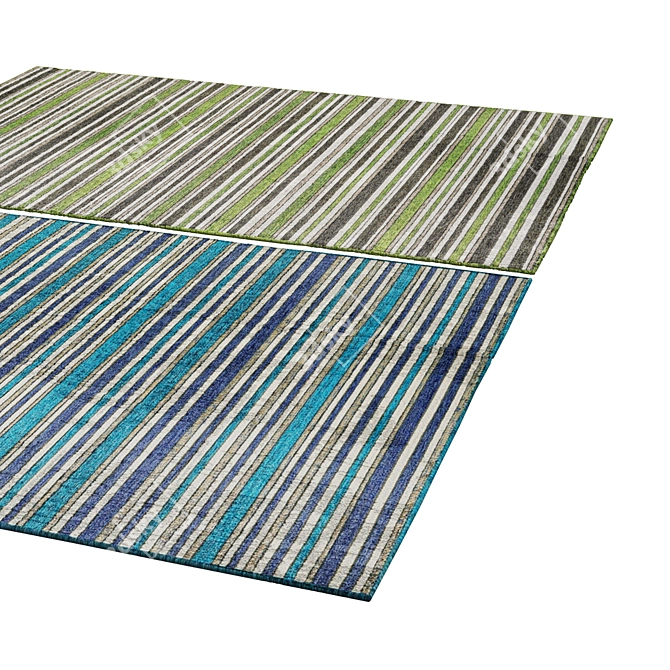 Luxury Rug: Polys 3,888 Vets 4,004 3D model image 2