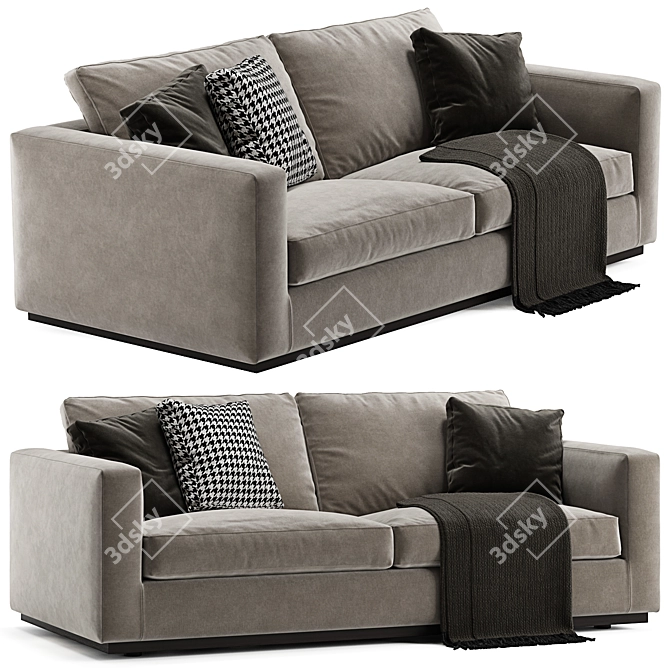 Modern Minotti Andersen 2-Seater Sofa 3D model image 1