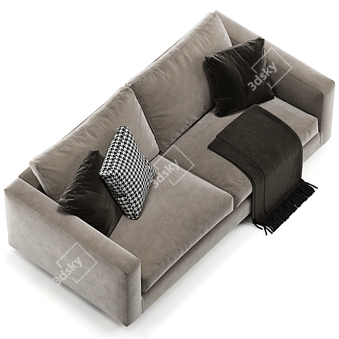 Modern Minotti Andersen 2-Seater Sofa 3D model image 3