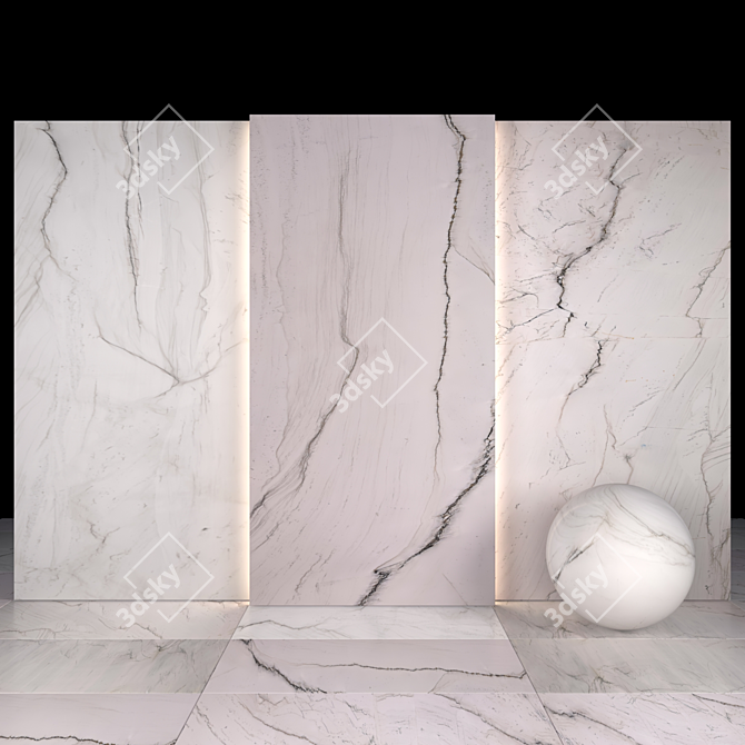 9 Textured Glossy Elite Quartzite - Slabs & Floor Tiles 3D model image 1