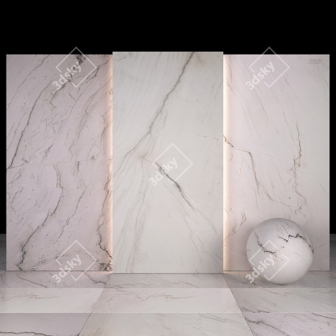 9 Textured Glossy Elite Quartzite - Slabs & Floor Tiles 3D model image 2