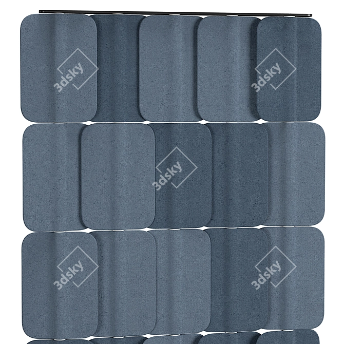 Modular Acoustic Privacy Panel: PA 0818 3D model image 3