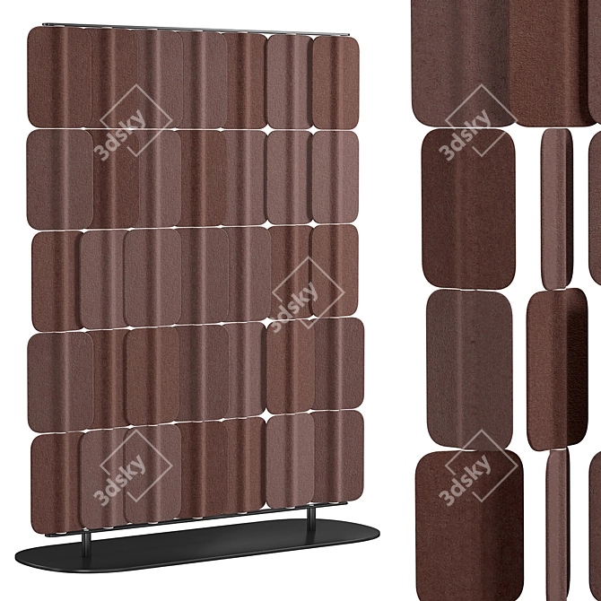 PA 1215 Acoustic Privacy Panel 3D model image 1