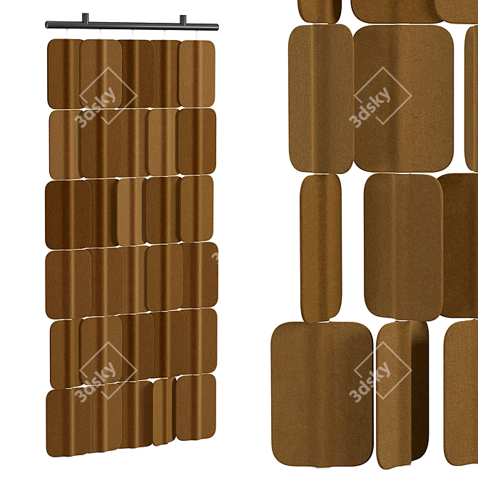 Modular Soundproof Panel: PA H006 X5 3D model image 1