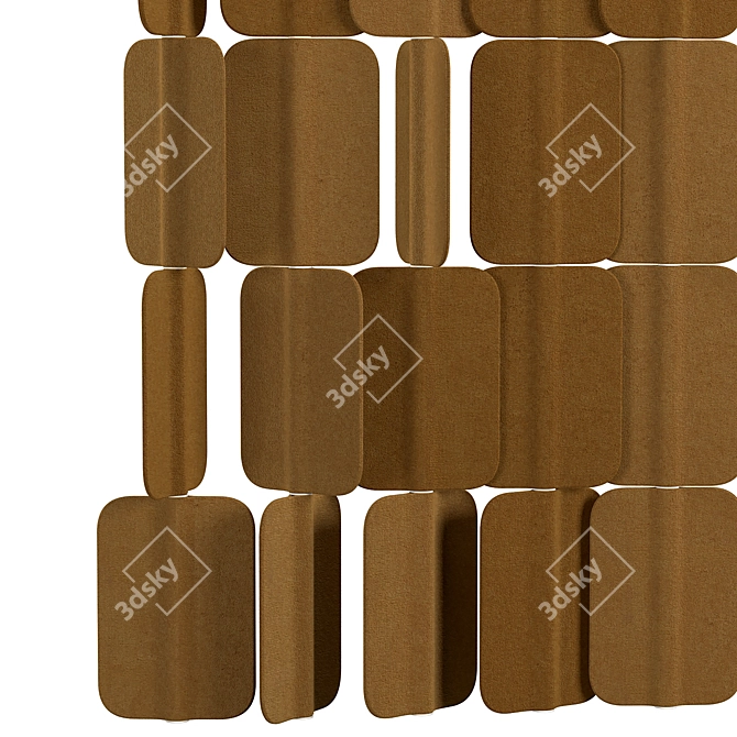 Modular Soundproof Panel: PA H006 X5 3D model image 4