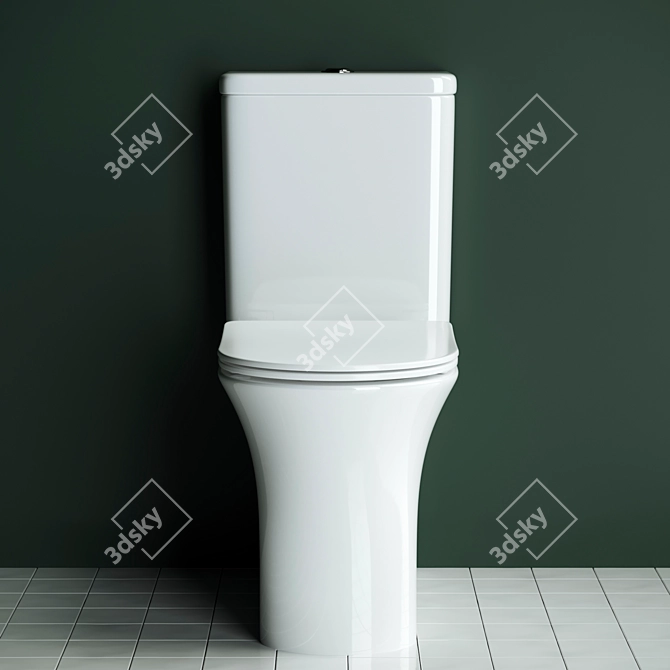 Ceramica Nova Star CN1904: Stylish Animated Toilet 3D model image 3