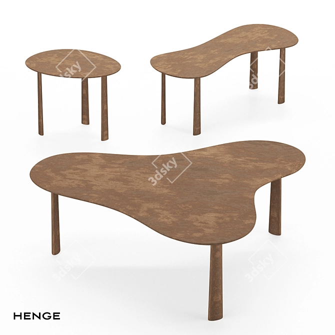 Contemporary Puddle Coffee Table 3D model image 1