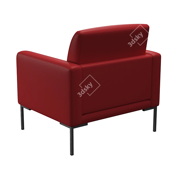 Oslo Accent Chair: Sleek & Stylish 3D model image 2