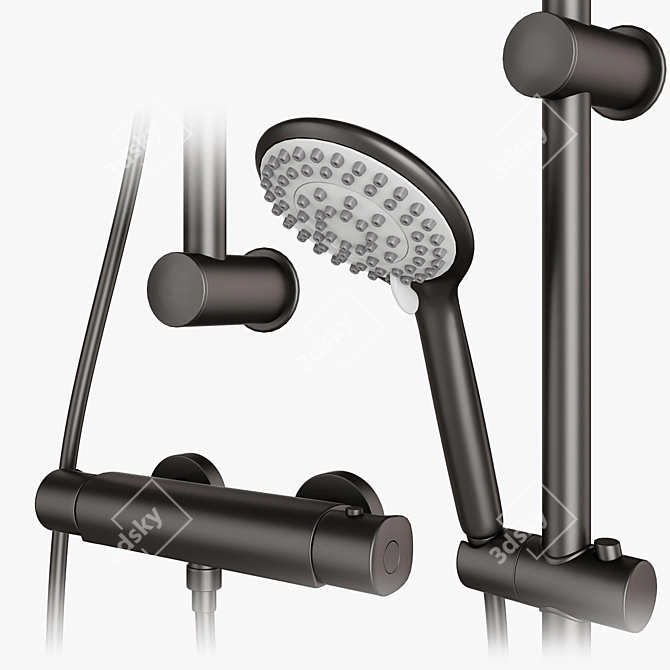 Complete Shower Systems: GROHE, CEA, Gustavsberg | Set 113 3D model image 2