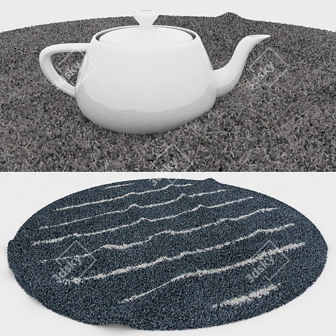 Versatile Set of Round Carpets 3D model image 3