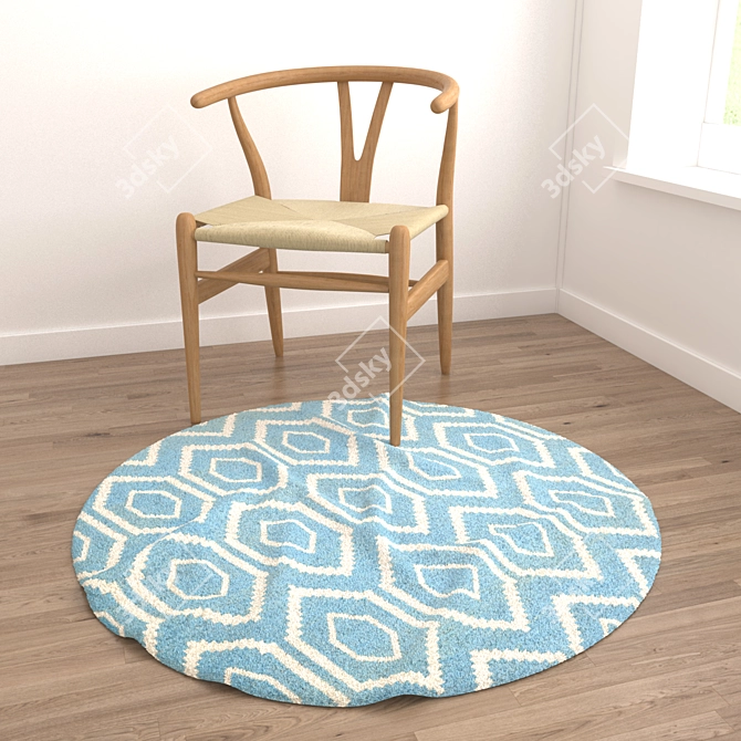 Circular Rug Bundle Set 3D model image 4