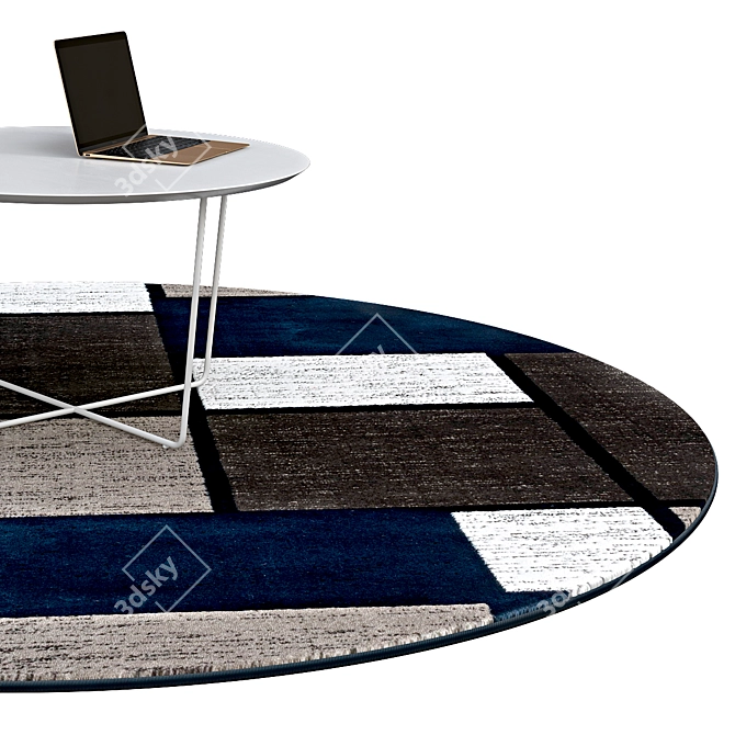 Modern Circle Rugs | No. 133 3D model image 2