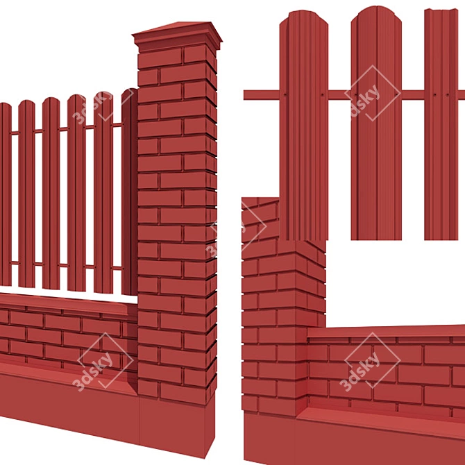 Versatile Fence Solutions for Any Project 3D model image 5