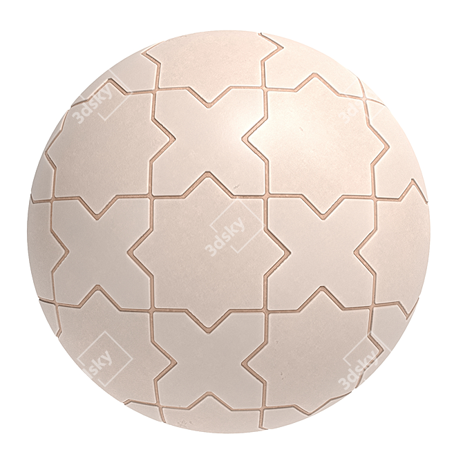 PBR Wall Tiles - 4 Materials 3D model image 4