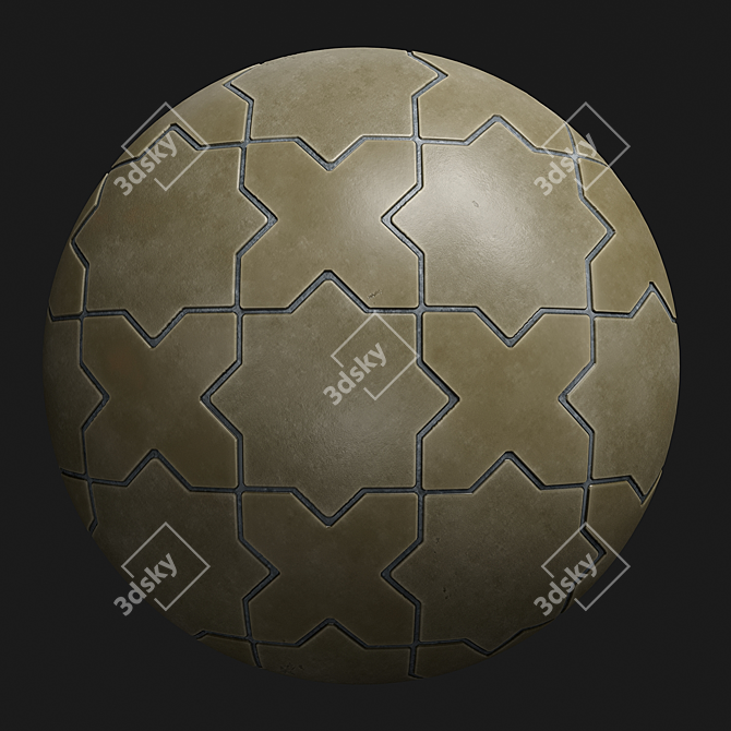 PBR Wall Tiles - 4 Materials 3D model image 5