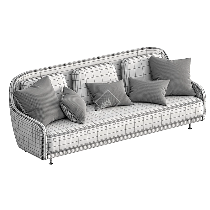 Elegant Audrey Sofa: Timeless Comfort and Style 3D model image 5