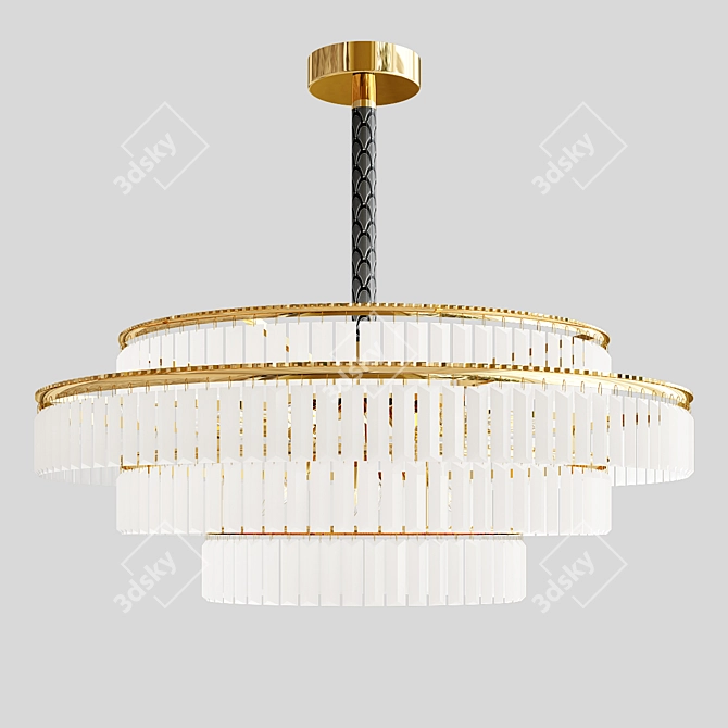 Stylish Charles Ceiling Light 3D model image 1