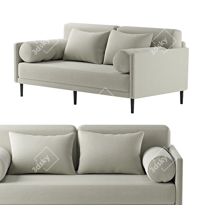 Minimalist Ella Sofa 3D model image 1