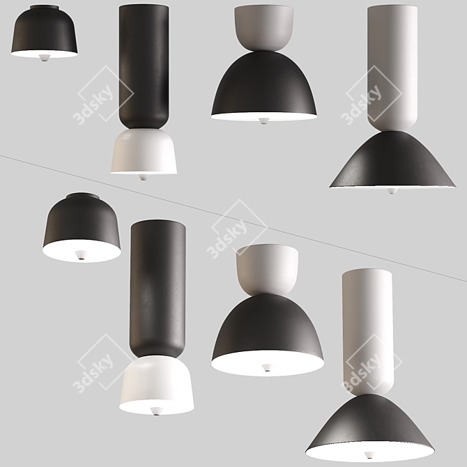 Modern Ceiling Lamps: Wide, Versatile, Affordable 3D model image 3