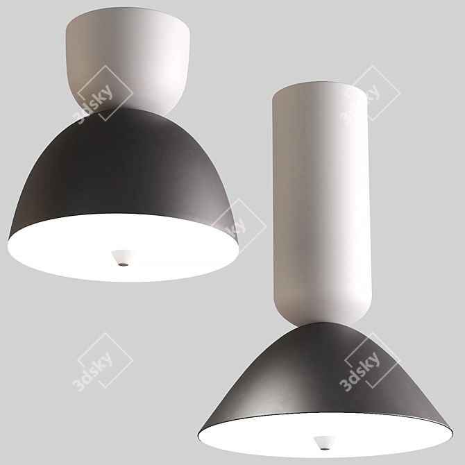 Modern Ceiling Lamps: Wide, Versatile, Affordable 3D model image 4