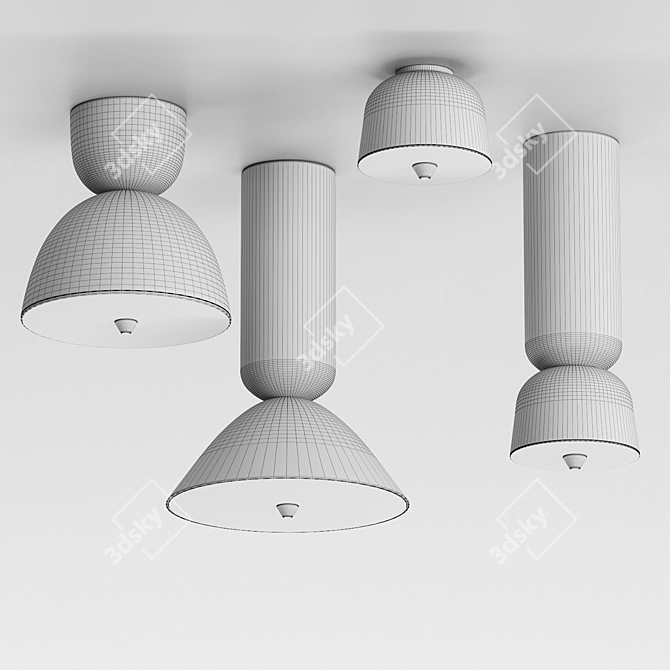 Modern Ceiling Lamps: Wide, Versatile, Affordable 3D model image 6