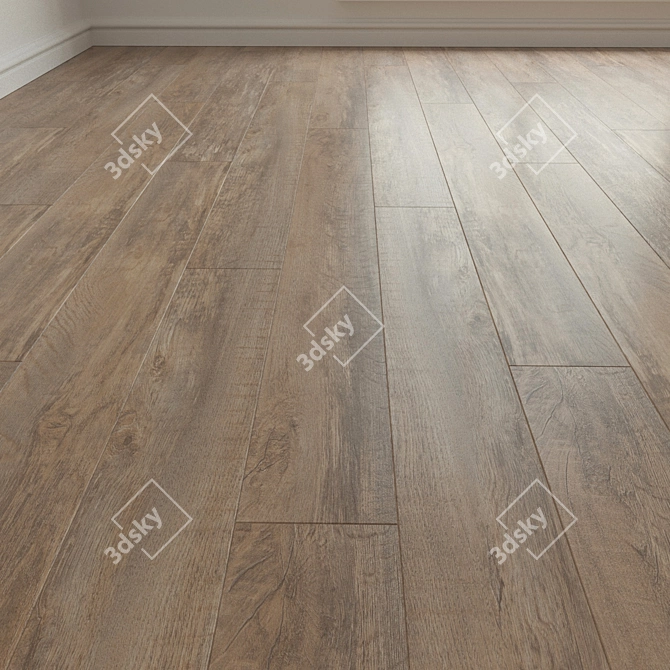 Impress Country Oak Laminated Flooring 3D model image 1