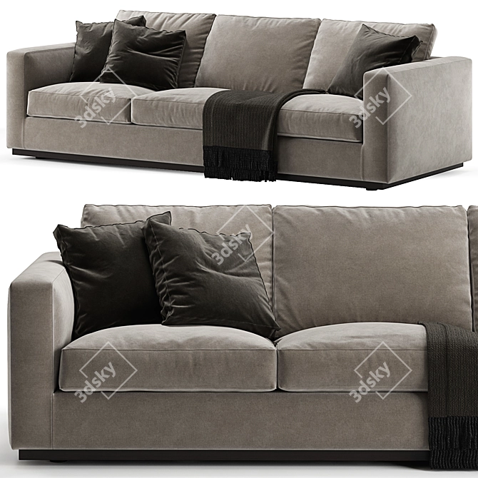 Minotti Andersen 3-Seat Sofa 3D model image 2