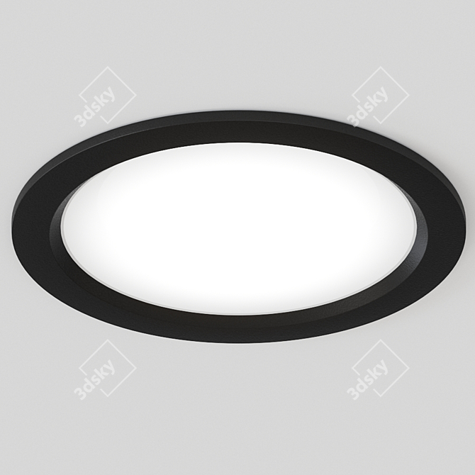 Sleek Vale-Tu Flat Large - LTS Recessed Spotlight 3D model image 2