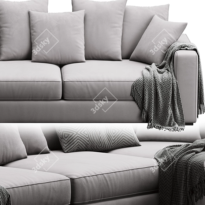 Contemporary BoConcept Cenova Sofa 3D model image 4