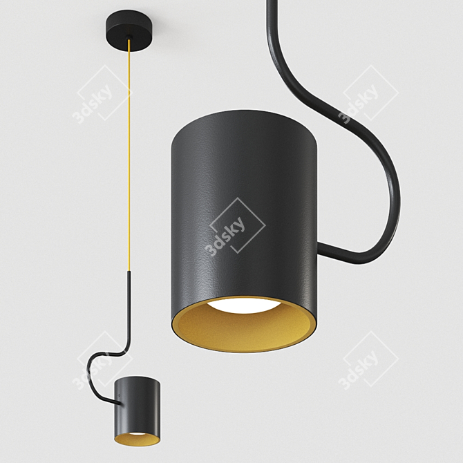 BOCAL Pendant Lamp: Elegant Design by Domus 3D model image 1