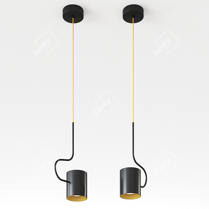 BOCAL Pendant Lamp: Elegant Design by Domus 3D model image 3
