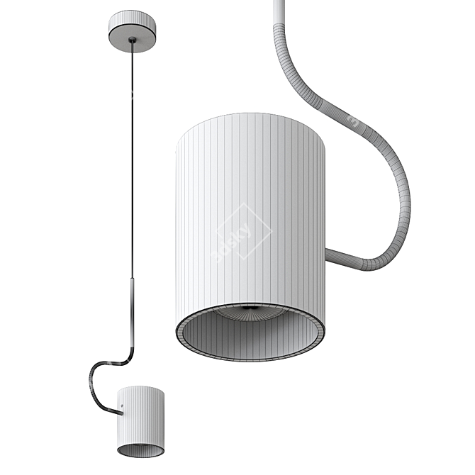 BOCAL Pendant Lamp: Elegant Design by Domus 3D model image 4
