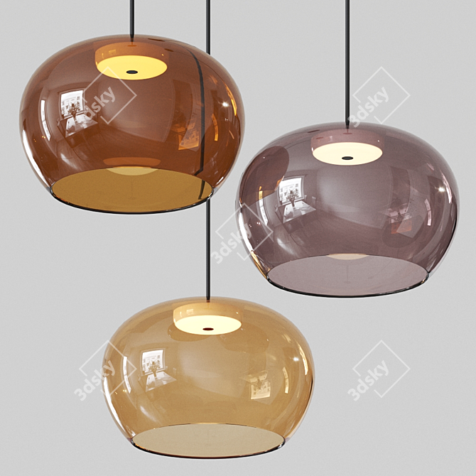 Sleek WETRO 3.0 Pendant Lamp 3D model image 2