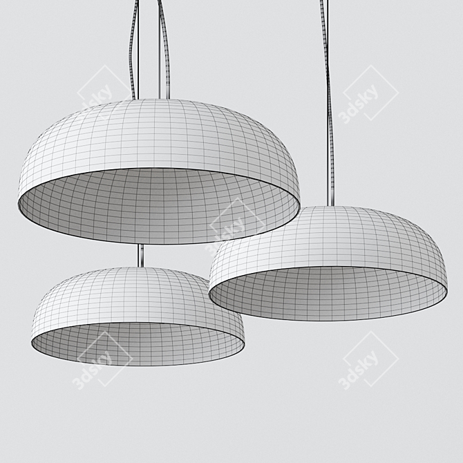 Elegant Canopy 422 Pendant: Italian Design 3D model image 4