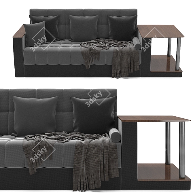 Atlanta Modern Stylish Sofa 3D model image 1