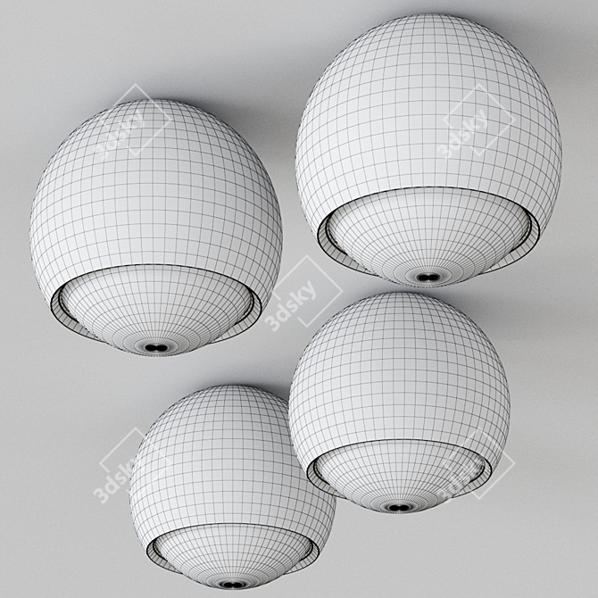 Occhio Io Sospeso: Stylish German Ceiling Lamp 3D model image 3