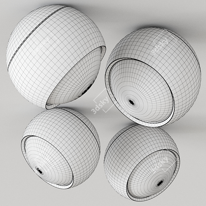 Suspended Elegance: io Sospeso Ceiling Lamp 3D model image 3