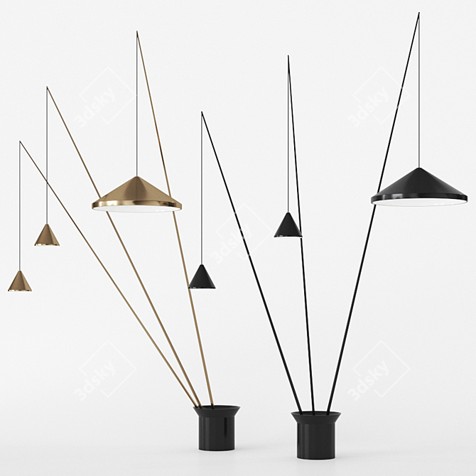 North by Vibia: Sleek Spanish Floor Lamp 3D model image 1