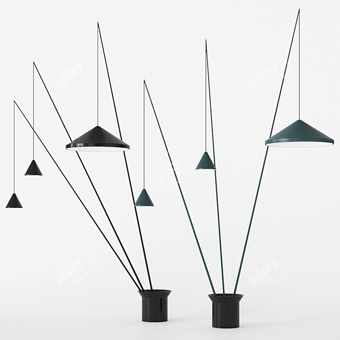 North by Vibia: Sleek Spanish Floor Lamp 3D model image 2