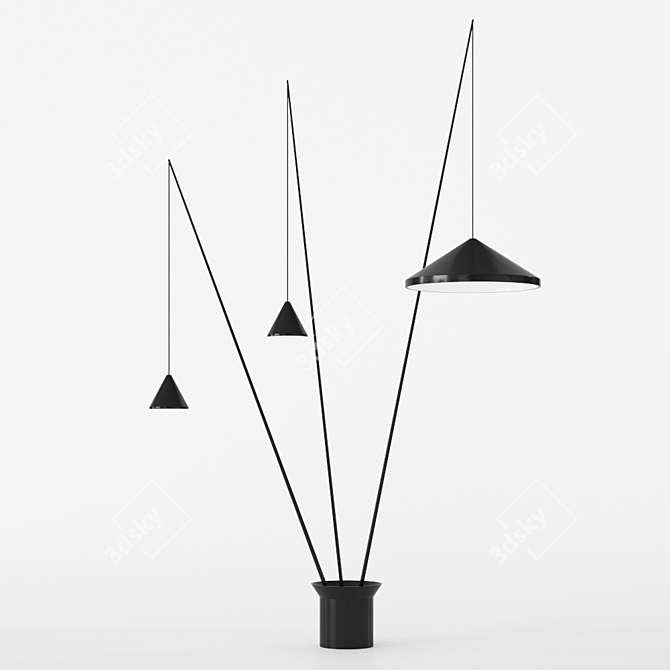 North by Vibia: Sleek Spanish Floor Lamp 3D model image 3