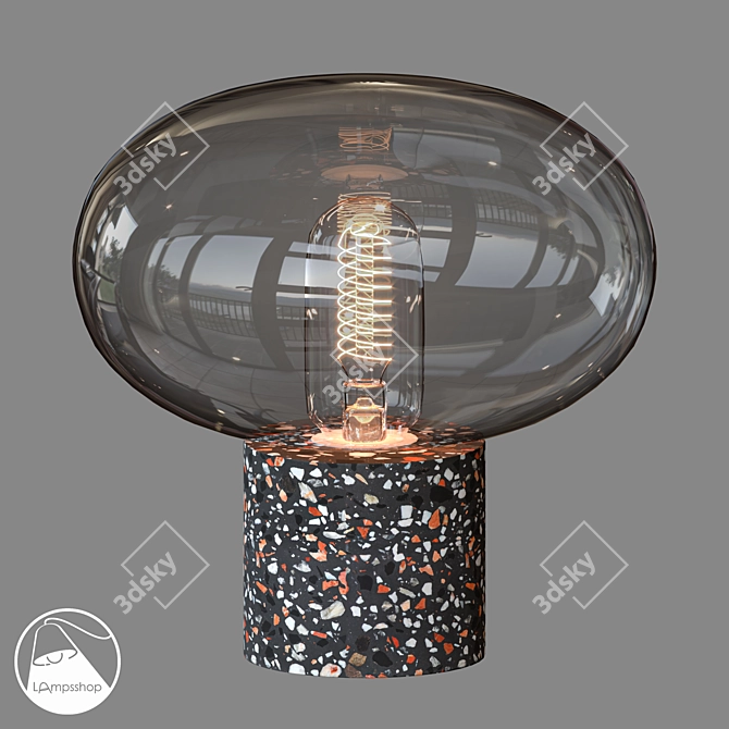 Cert Table Lamp: Sleek Design & Compact Size 3D model image 1