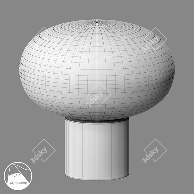 Cert Table Lamp: Sleek Design & Compact Size 3D model image 2