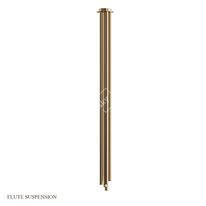  Elegant Flute Suspension: Musical Masterpiece 3D model image 1