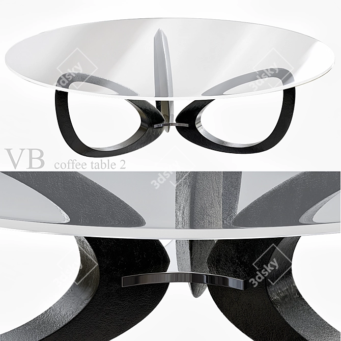 Modern VB Coffee Table 2 3D model image 1