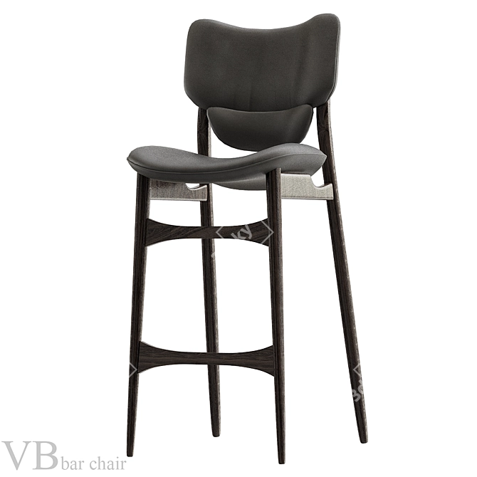 Modern Vibe Bar Chair 3D model image 1