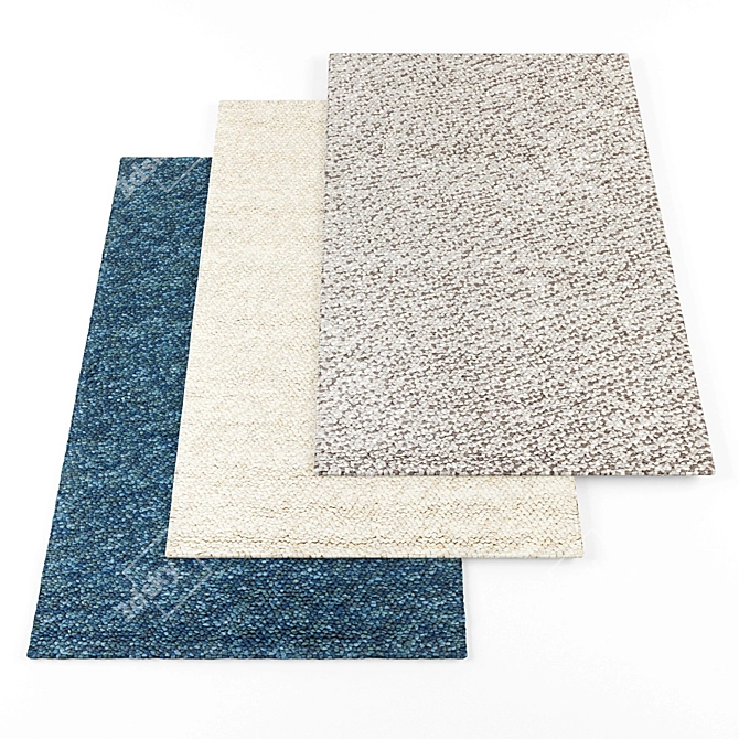 Luxury Rugs Collection: High-Resolution Textures [Set of 4] 3D model image 1